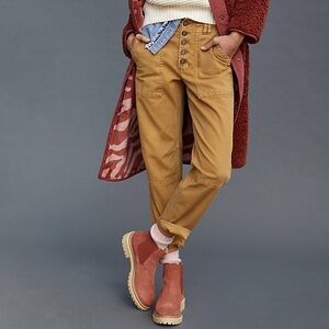 Anthropologie The Wanderer Utility Pants Khaki